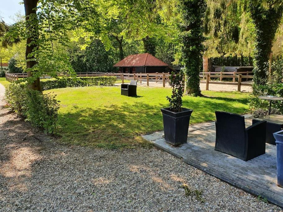 Midden In De Friese Bossen Op Landgoed Princenhof 奥拉涅沃德 外观 照片